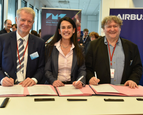 Airbus renouvelle son partenariat avec la Fondation Mines-Télécom et l’IMT