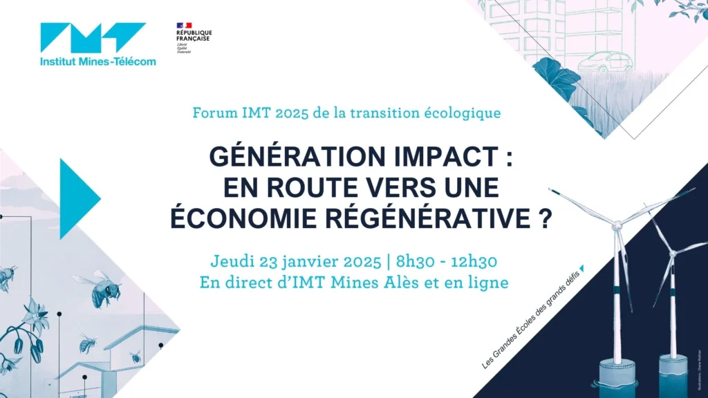 Affiche promotionnelle du forum IMT de la transition écologique 2025