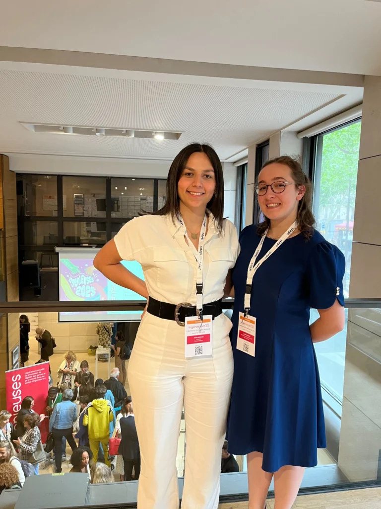 Alizée Mesnard et Clotilde Catteau, représentante du groupe d'élève d'IMT Nord Europe