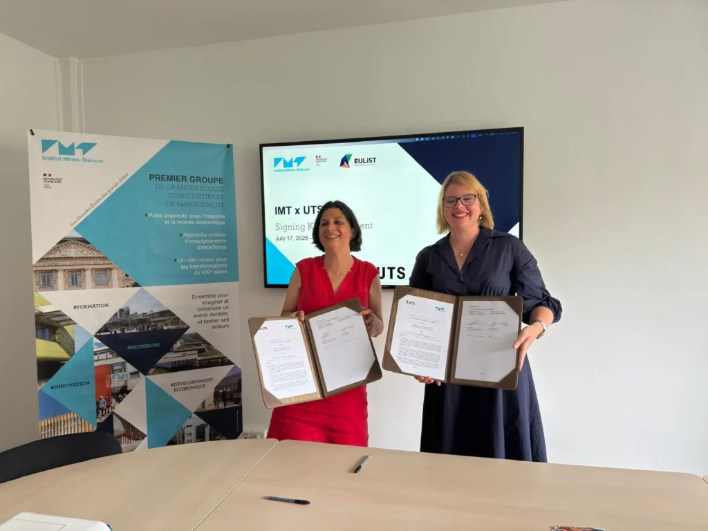 Cécile Dubarry (DG IMT) et Alana Piper (UTS Deputy Vice Chancellor External Engagement and Partnerships)