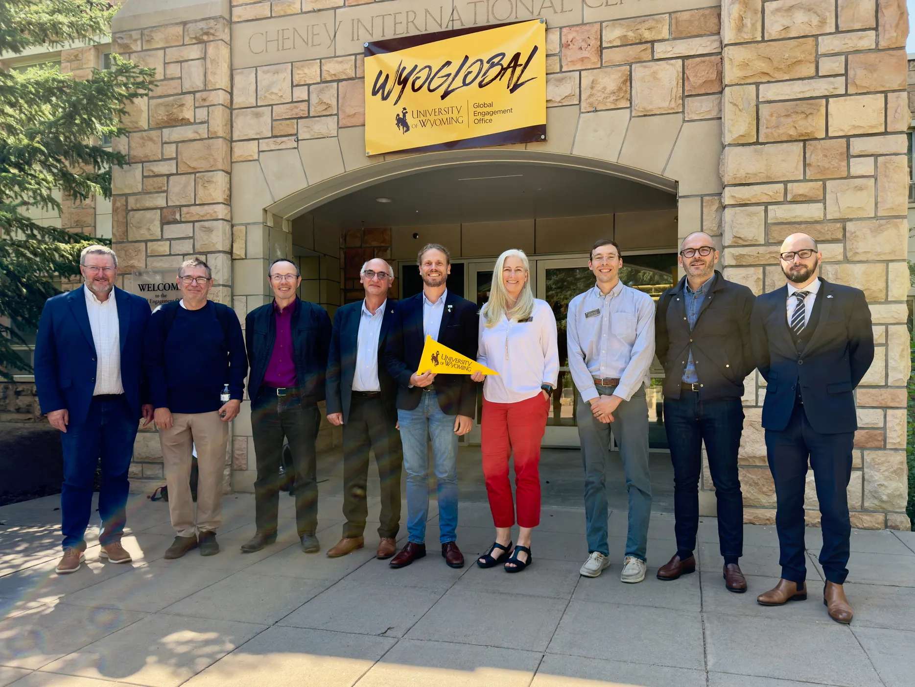 Photo de groupe de la délégation IMT à l'Université du Wyoming