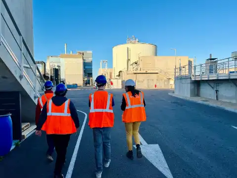 Sortie de terrain dans une usine de Suez