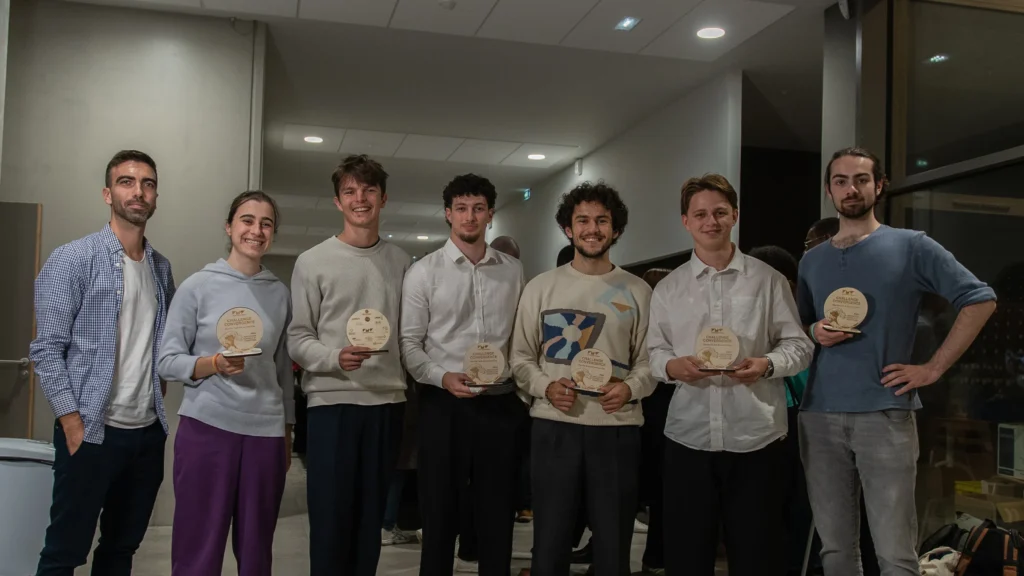 Photo de l'équipe lauréate